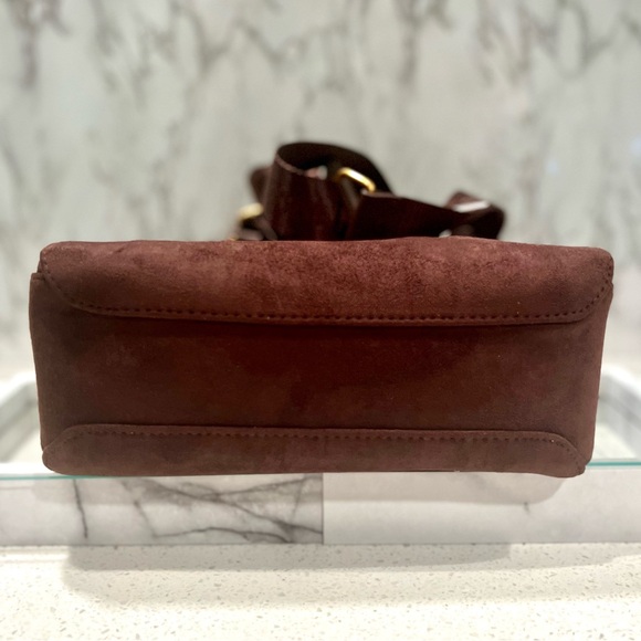 Steve Madden Chocolate Suede Satchel NWT - Picture 10 of 13